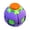 A, variant on 2-in-1 Switchable Fidget Spinner Stress Ball, Push-to-Spin Auto Rotate Mechanism, Pocket Size Anxiety Relief Gadget