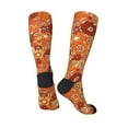 thumbnail image 4 of Fotbe Hippie Flower print Women's Men's Novelty Crew Socks Cotton Socks Knee High Socks for Walking,Running,Nurses,Pregnancy, 4 of 9