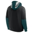 thumbnail image 6 of Men's Fanatics Black Philadelphia Eagles Helmet Pullover Hoodie, 6 of 7