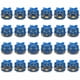 thumbnail image 1 of 24 Pieces Gable Box and Gift Wrap Ribbon Party Treat Boxes 6.88x5x3.5 inchesBlue ribbon, 1 of 5