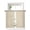 Cream, variant on Vintage Brown Curtains 72 Inch Length,Sheer Curtains for Bedroom Living Room Window Farmhouse Retro Dark Solid Color Linen Texture Voile Drapes Kitchen Curtains Small Half Window 52"x72" 2 Panels
