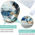 thumbnail image 3 of LQCrafK Mouse Pad with Wrist Support, Ergonomic Mouse Pad with Memory Foam Wrist Rest Cushion, Non-Slip Rubber Base Gaming Mice Pad for Home Office Computer Laptop, Flowers, 3 of 14