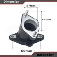 thumbnail image 2 of Bent Intake Manifold 27mm Replacement Accessories Fit For CG 125cc 150cc 200cc Vertical Engine Roketa Sunl BMS JCL Jetmoto ATV Dirt Pit Bike. -, 2 of 5