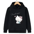 thumbnail image 3 of Sudadera con capucha de Hello Kitty para niños y niñas de 3 a 14 años con dibujos animados de Sunshine, estilo kawaii, informal, para la calle, deportiva, para niños, 3 of 5