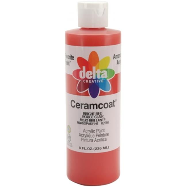 Ceramcoat Acrylic Paint 8ozBright Red Transparent Walmart Canada