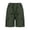 Green, variant on Women's Fashionable Casual Slit with Pocket Cotton Linen Loose Shorts Green XXL