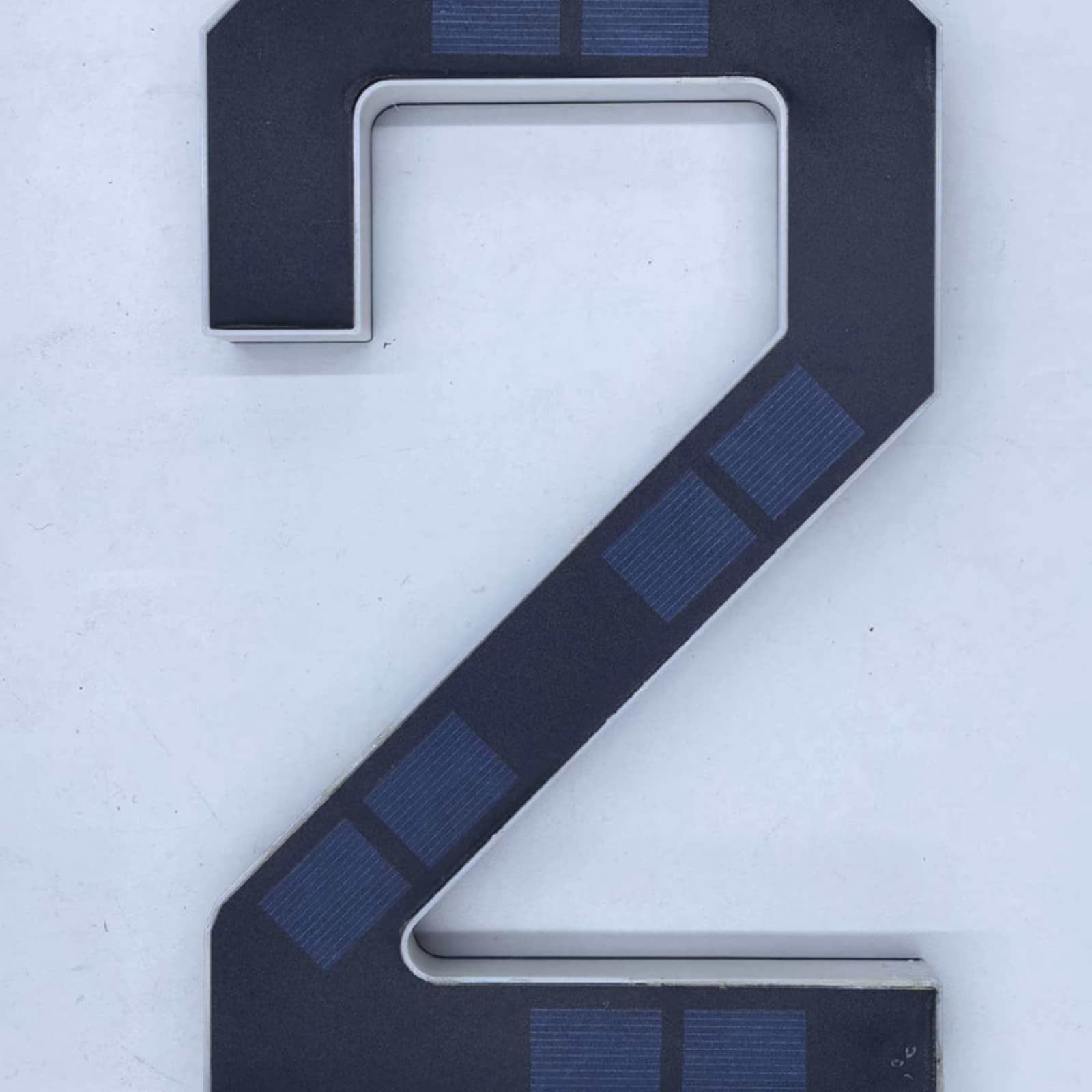 2026 New Solar House Numbers for Outside, 9" Light Up Address Numbers for House, No Drill Adhesive or Screw Mount, Waterproof LED Illuminated Modern Address Sign, Dusk to Dawn