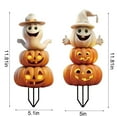 thumbnail image 3 of BNNG Halloween Yard Signs Large with Stakes for Halloween Decorations Outdoor, 3-Tiered Acrylic Cute Scary Halloween Pumpkin Ghost Yard Sign for Lawn Garden Party Trick or Treat Home Decor, 3 of 5