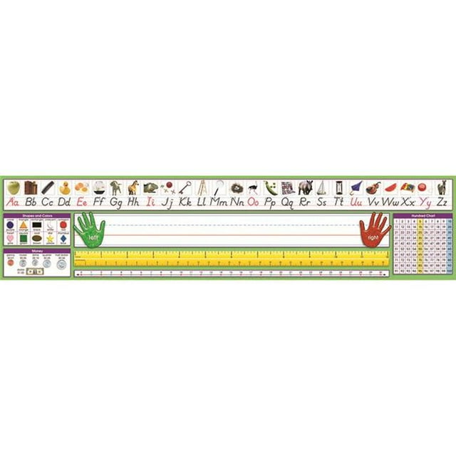 North Star Teacher Resource NST9041BN 17,5 x 4 Pouces Moderne Assiette Manuscrite - 36 par Pack - Pack de 2