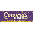 thumbnail image 4 of Purple Congrats Grad Banner with Golden Elements Balloons and Tassel Decors Backdrop Party Supplies for Graduation Party Photography Props Celebration Decorations, 4 of 6