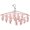 Apricot, variant on Stainless steel drying rack, equipped with 23 clips, rotating hook windproof hanging frame, suitable for socks, laundry, hats, scarves, bras, towels, underwear,