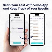 Vivoo Ovulation Test Strips Kit — 10 LH Tests + 10 Urine Cups | 99% Accurate | Results in 5 Minutes | Free Cycle Tracking App | FSA/HSA Eligible
