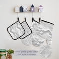 thumbnail image 5 of Watercolor Mountain Ridge 5 Pcs Kitchen Set Heat Resistant Oven Mitts and Non-Slip Pot Holders with Adjustable Cooking Apron, 5 of 6