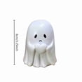 thumbnail image 6 of Halloween Ghost Figurine, Holding-Heart Cute Ghost, Funny Ghost Statue Halloween Decor for Gift, Cute Spooky Tabletop Ornament for Home, Mantle, Desk & Party Decoration, 6 of 6