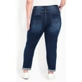 thumbnail image 2 of Avenue Women's Plus Size Petite Denim Girlfriend Stretch Jean, 2 of 2