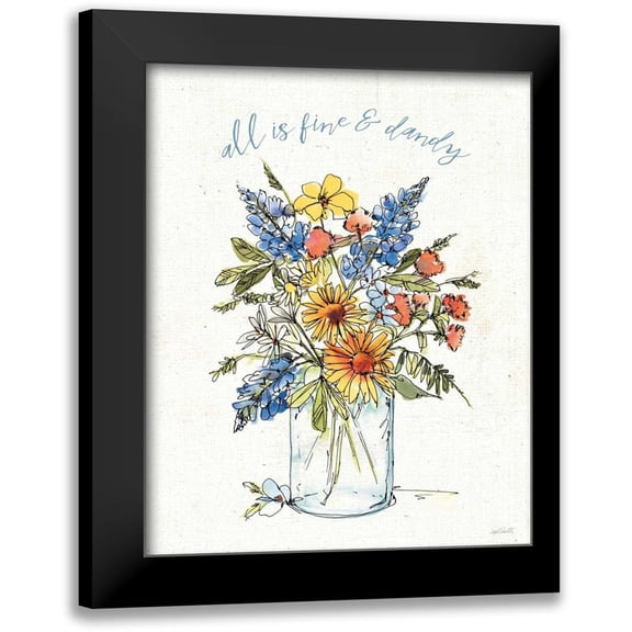 Tavoletti, Anne 12x14 Black Modern Framed Museum Art Print Titled - Texas Bluebonnet II