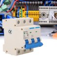 thumbnail image 3 of 3P Miniature Circuit Breaker with DIN Rail Mounting, 63A 400V AC, Overload and Short Circuit Protection, PA66 Flame Retardant Shell, 4500A Breaking Capacity for Residential and Office Lighting, 3 of 7