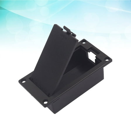 ELAYARD Black 9V Battery Holder for Guitar Bass Flat Mount Design Durable Material