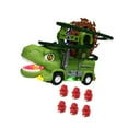 thumbnail image 4 of Pista de carreras de dinosaurios, juguete para coche de juguete, juego de pista para coche de juguete para niños pequeños, pista de juguete para coche, tobogán de 6 dinosaurios pequeños, 4 of 9