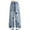 Blue, variant on XEGLSBU Jeans for Girls 12-14 Low Rise Girls Fashion Cute Personality Pants Elastic Waist Wide Leg Jeans Casual Demin Pants with Pockets Blue Size 5-6 Years