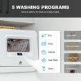 thumbnail image 2 of VENTRAY DW50 Portable Countertop Dishwashers，Compact Dishwasher with 5 Washing Programs, LED Digital Display, for Small Apartment, Dorms, RVs, 2 of 7