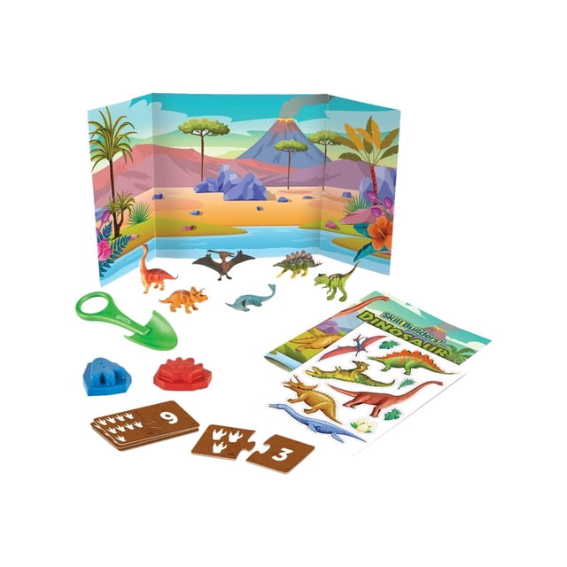 Learning Resources Skill Builders! Ensemble d'Activités Dinosaures, 22 Pcs, 4 Ans et Plus, Activités d'Apprentissage Préscolaire, Science Préscolaire, Livre d'Activités Préscolaire, Jouets Dinosaures, Jouets Dinos, Jurassique à