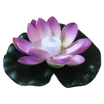 BNNG Floating Pool Lights,Lily Pad Pond Light LED Lotus Flower Lamp with Realistic Flower Petal Design,Battery Operated Multicolor Pool Accessories for Night,Outdoor Swimming Gifts,Garden Decor
