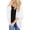 White, variant on Women Open Front Batwing 3/4 Sleeve Solid Plain Chiffon Kimono Cover Up Lightweight Summer Beach Swim Daily Sun Protection Casual Layering Outer Topper Black L