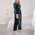 thumbnail image 3 of Fotbe colorful flames dinosaur Conjunto de Pijama de Manga Larga para Mujer con Estampado, Ropa de Dormir de 2 Piezas, Conjunto de Casa Suave y Cómodo con Bolsillos-Large, 3 of 7