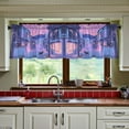 thumbnail image 3 of Yayeee Kitchen Curtains Tier Set of 2 Light Filtering 57"x24" Over Sink Window Panels, Cat Walking in Street, 3 of 7