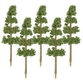 thumbnail image 1 of Arbres de Scène Miniatures pour Enfants en Plastique Durable Couleur Verte 5 Pcs Chacun avec Base, 1 of 8