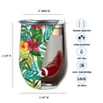 thumbnail image 4 of Drinco 12 oz Wine Tumbler Stainless Steel with Lid Coffee Cup Vacuum Insulated Mug -Summer Hues, 4 of 6