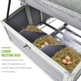 thumbnail image 4 of Aivituvin Large Chicken Coop on Wheels, Mobile Wooden Hen House Poultry Cage with Nesting Boxes for 6-8 Chickens, Weatherproof, 4 of 8