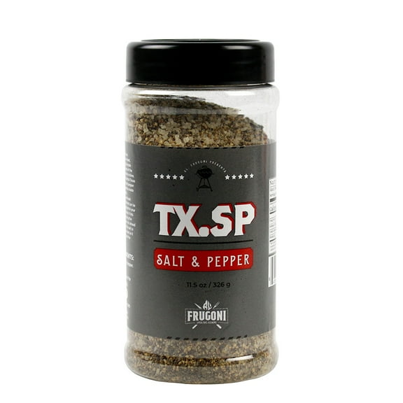 Frugoni Texas Salt & Pepper The Perfect Simple Blend Of Sea Salt & Pepper 11 oz