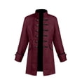 thumbnail image 2 of Odeerbi Kids Boys Renaissance Medieval Coat Stand Collar Halloween Victorian Jacket for Stage Performance, 2 of 6