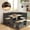 Blak, variant on Meeyar Breakfast Nook Corner Dining Table Set with Storage, Modern Reversible Indoor Kitchen Table with Bench Seats 3-4, White-Brown