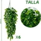 thumbnail image 2 of Paquete de 6 Plantas Colgantes Artificiales, Falsas Plantas Colgantes de eucalipto, Plantas Artificiales Decorativas hogar, Adornos para Jardines Exteriores, Eucalipto Artificial, 2 of 8