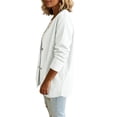 thumbnail image 5 of Womens Classic Button Front Breathable Stretch Denim Jacket Relaxed Fit Lightweight Casual Long Sleeve Cardigan Coat, S, 5 of 6