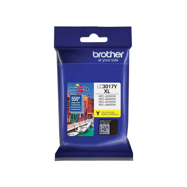 Cartucho de Tinta Brother, color Amarillo, Modelo: LC3017Y, 500 Brother LC3017Y
