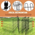 thumbnail image 3 of Valla para mascotas corral portátil plegable de metal con puerta 8 paneles 61x60 cm para perro pequeño y mediano cachorros, 3 of 7