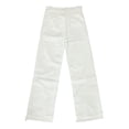 thumbnail image 4 of Bibifish Womens Jeans Light Blue Wide Leg Denim Pants Fringe Trim High Waist Side Pocket Relaxed Fit Casual Weekend Daily Wear Stylish Jeans, 4 of 6