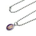 thumbnail image 2 of Bayou Bengals Fierce Tiger Antiqued Oval Charm Pendant with Chain, 2 of 5