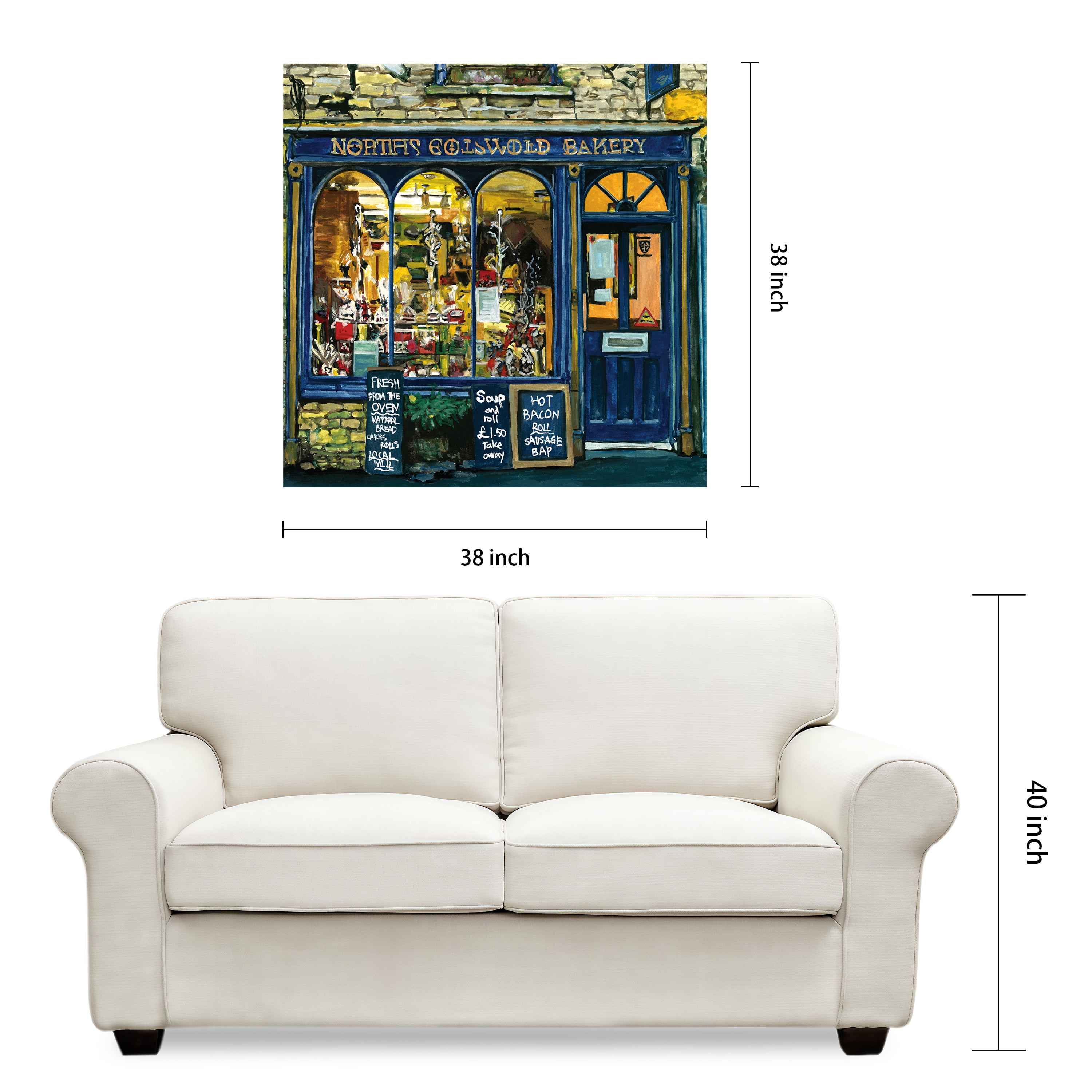 Empire Art Direct Spot IV Frameless Free Floating Tempered Glass Panel Graphic Wall Art, 38" x 38" x 0.2", Ready to Hang