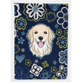 thumbnail image 1 of Blue Flowers Golden Retriever Garden Size Flag, 1 of 1