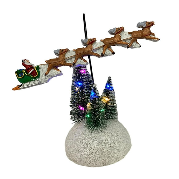 Christmas Sleigh Figurine, Winter Christmas Santa Sleight Decor, Christmas Santa