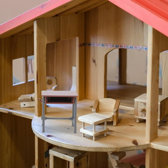 SEWCHICS Miniature Dollhouse Playset 1 Set Plastic Educational Toys for Dollhouse Decoration and Collectors