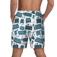 thumbnail image 2 of Lsque Mens Swim Trunks Modern Furniture Pattern - Bathing Suit Compression Liner - Beach Swim Shorts Swimwear - (S-3XL) - Stretch Quick Dry -Small, 2 of 9