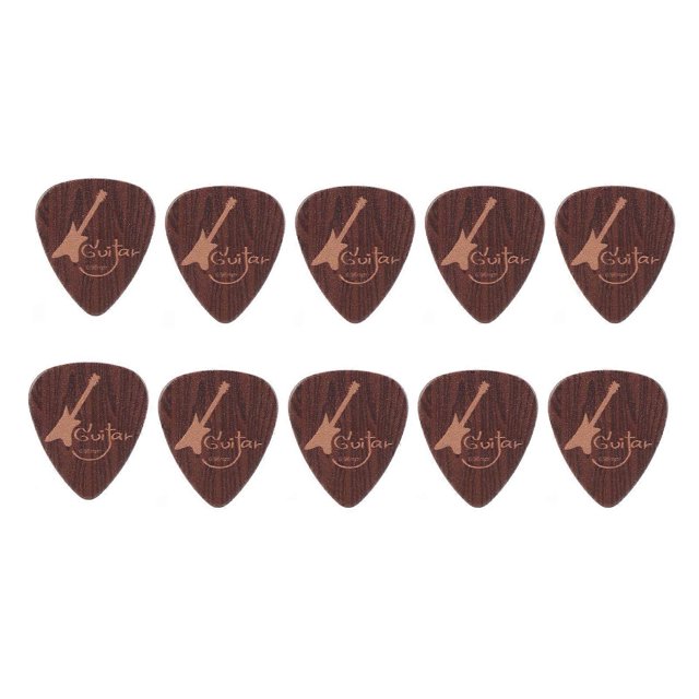 10Pcs Guitar Picks Celluloid Music Instrument Accessories for Acoustic Classical Electric Bass0.96mm Guitar Pattern