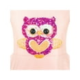 thumbnail image 5 of Girls Dress Misty Rose Owl Sequin Cotton Dress 6, 5 of 7