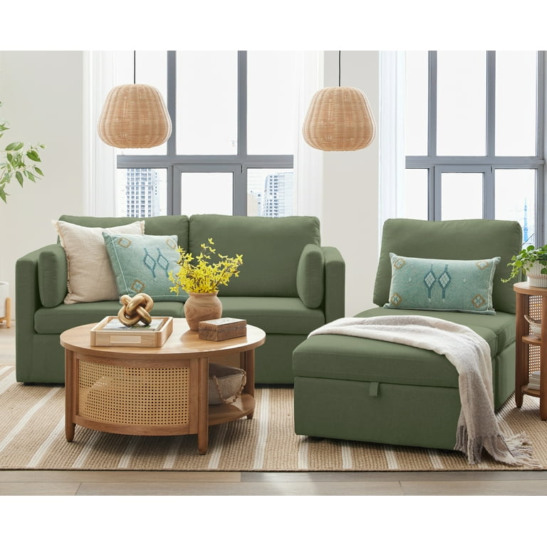 Green Ottoman Included Sofas You'll Love | Wayfair
